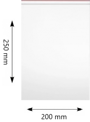 Pungi ziplock Clarina, 200 x 250 mm, 100/set