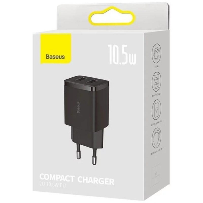 Incarcator retea Baseus Compact, negru