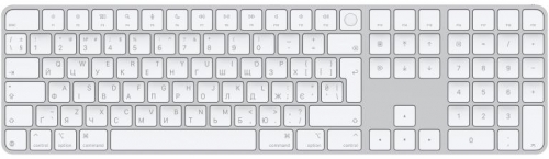 Magic Keyboard with Touch ID and Numeric Keypad for Mac models with Apple silicon - Ukrainian - White Keys
