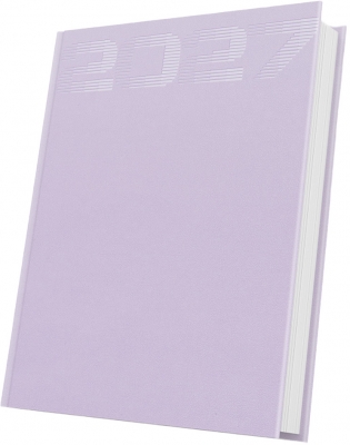 Agenda datata 2027 Herlitz Premium Deluxe Noto, A5, 352 pagini, coperta din piele sintetica, culoare lila pastel