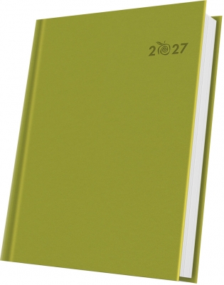 Agenda datata 2027 Herlitz Premium Deluxe Predaia, A5, 352 pagini, coperta din piele sintetica, culoare verde