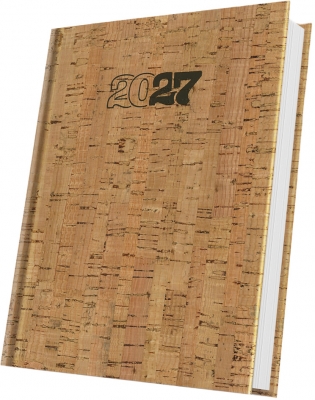 Agenda datata Herlitz Premium Deluxe Orosei 2027, A5, 352 pagini, coperta din pluta