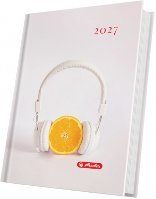 Agenda Herlitz datata 2027, A5, Motive, 352 pagini, coperta buretata, motiv Minimalist