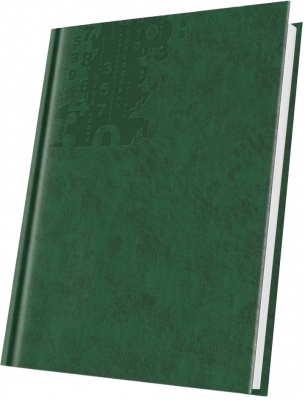 Agenda Herlitz nedatata RO 2027, A5, Motive, 224 pagini, copera din piele sintetica, culoare verde silvic, motiv Marmora