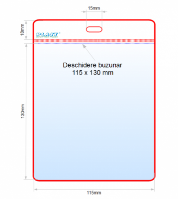 Suport card din PVC, transparent