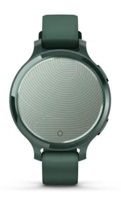 Ceas Garmin Lily 2 Active, display AMOLED, dimensiune afisaj 25,4 mm x 21,3 mm,rezolutie afisaj 240 x 201 pixeli, memorie 8GB, autonomie pana la 9 zile, rezistanta la apa pana la 5 ATM, greutate: 24,4g, ramă Jasper Green şi curea Jasper Green din silicon