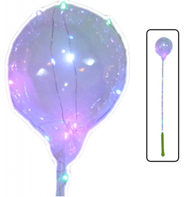 Balon cu suport si instalatie cu baterii