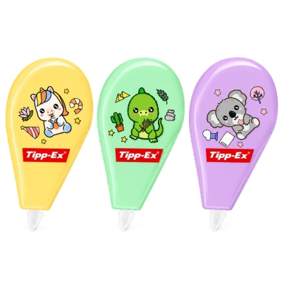 Banda corectoare Tipp-Ex Vibbies Mini Pocket Mouse, 5 mm x 6 m, diverse culori
