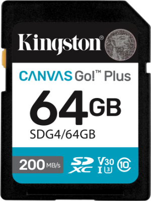 Card de Memorie SDXC Kingston64GBCanvas GO Plus