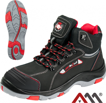 Bocanci de protectie BTNRED S3, piele cu varf de otel, Artmas