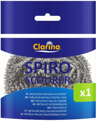 Burete spiralat inox, standard, Clarina