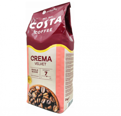 Cafea boabe Costa Crema Velvet, Medium Roast, 1 kg
