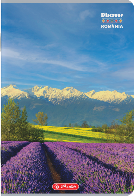 Caiet A4 100 file, hartie 70g/mp FSC mix, patratele, Romania, diverse modele, Herlitz