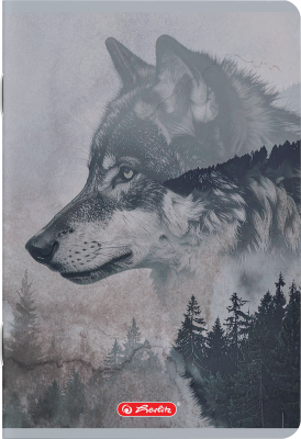 Caiet A5 48 file, hartie 70g/mp FSC mix, velin, Into the Wild, diverse modele, Herlitz