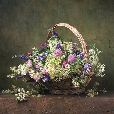 Calendar cu imagini Bouquets, 31.5 x 48 cm, 12 file, 2027
