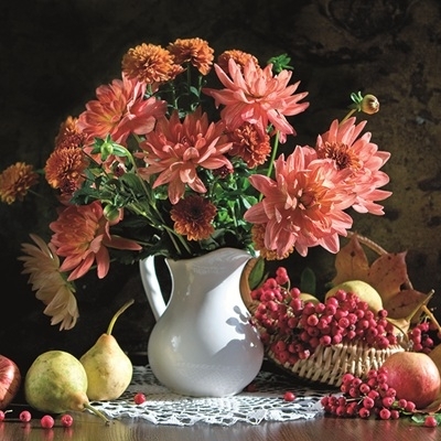Calendar cu imagini Bouquets, 31.5 x 48 cm, 12 file, 2027