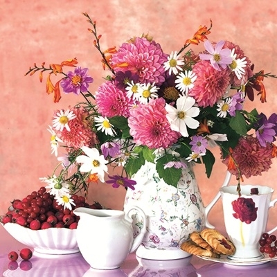 Calendar cu imagini Bouquets, 31.5 x 48 cm, 12 file, 2027