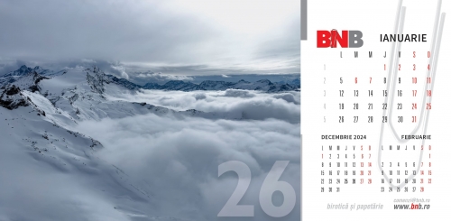 Calendar de birou, peisaje 2026