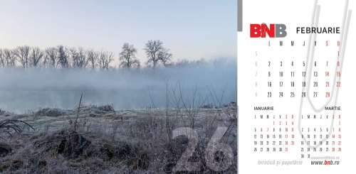 Calendar de birou, peisaje 2026