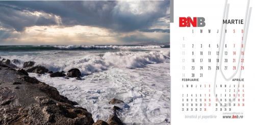 Calendar de birou, peisaje 2026