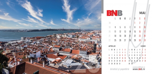 Calendar de birou, peisaje 2026