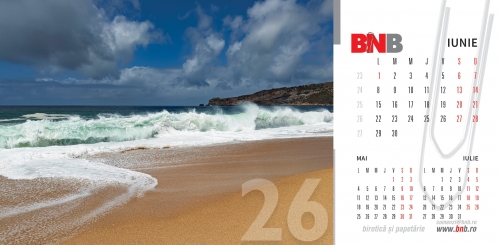 Calendar de birou, peisaje 2026