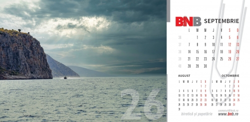 Calendar de birou, peisaje 2026