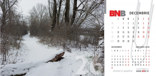 Calendar de birou, peisaje 2026