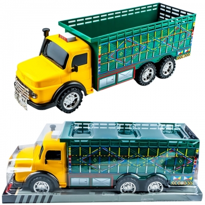Camion de jucarie cu remorca si frictiune