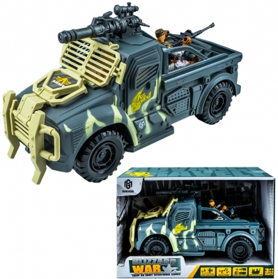 Camion militar de jucarie cu figurina soldat