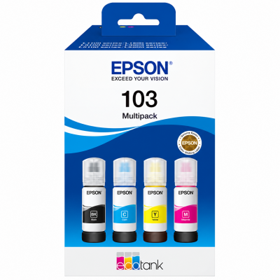 Pachet cartus cerneala Epson 103 Multipack C13T00S64A Epson 103 EcoTank 4-colour Multipack