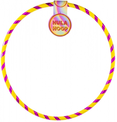 Cerc Hula Hoop, glitter, 60-72-78 cm, 36 buc/set
