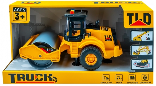 Cilindru compactor galben, cu lumina si sunet