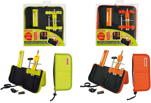 Compas cu deschidere, si micrometrica, butoane fluo, etui vertical, 6 buc, diverse culori, Arda