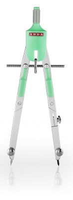 Compas cu deschidere rapida, micrometrica, butoane, pastel, cutie compacta, 5 buc, Arda