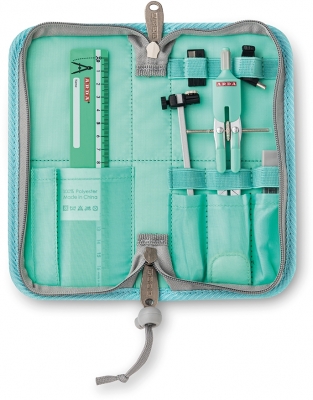 Compas cu deschidere, si micrometrica, butoane pastel, etui vertical, 6 buc, diverse culori, Arda