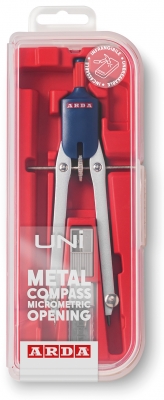 Compas micrometric, cutie compacta cu picioare fixe, 3 buc, Arda