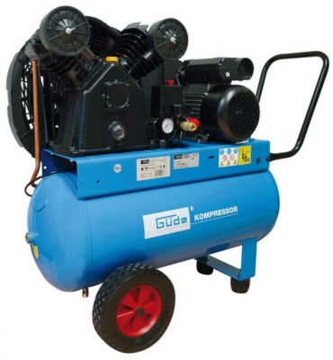 Compresor cu ulei Gude 580/10/100 EU, 400V, 3kW, 100L, 10 Bar, 2 Cilindri, 480 l/min, Mobil, Manutan