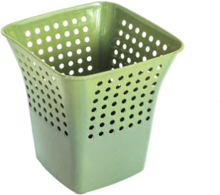 Cos de gunoi, pentru birou, plastic, forma patrata, diverse culori, 15 L, Perind