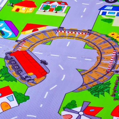 Covoras buretat, Circulatie/Litere, 120x120 cm