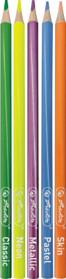 Creioane colorate, mina 3mm, set 60 culori, Herlitz