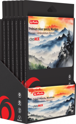 Creioane colorate, mina 7.2mm, set 12 culori, Herlitz