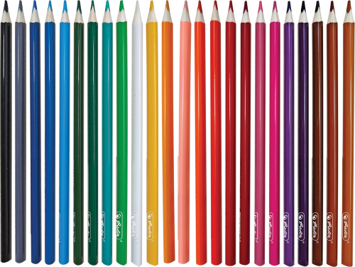 Creioane colorate Ultrasoft, mina 3.3mm, set 24 culori, Herlitz