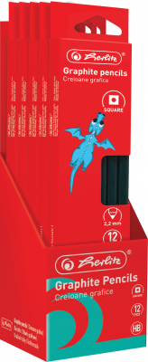 Creion grafit HB, mina 2.2mm, set 12, Herlitz