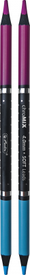 Creioane colorate Bi-Color, mina 4mm, 12 bucati, 24 culori, Herlitz