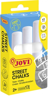 Creta stradala Jumbo, 3 buc/set, alb