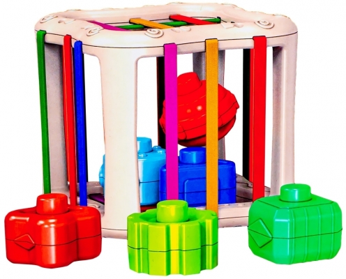 Cuburi senzoriale, pentru bebelusi, 6 buc/set