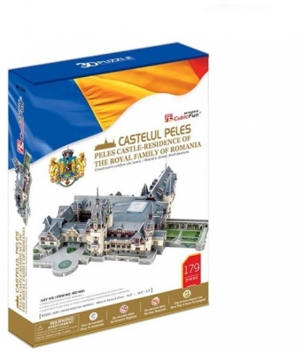 Puzzle 3D Castelul Peles 179 piese, CubicFun