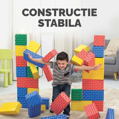 Cuburi colorate din carton, Playhouse 40 buc/set, Fellowes