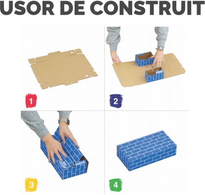 Cuburi colorate din carton, Playhouse 40 buc/set, Fellowes